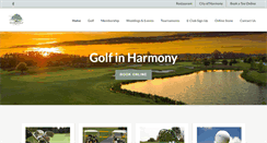 Desktop Screenshot of harmonygolfpreserve.com