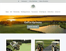 Tablet Screenshot of harmonygolfpreserve.com